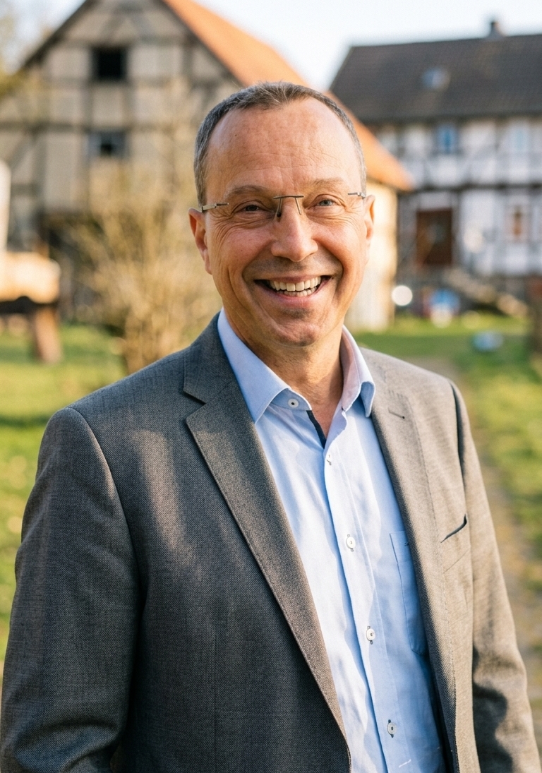 Harald Weinand mit seiner Frau in Staufenberg